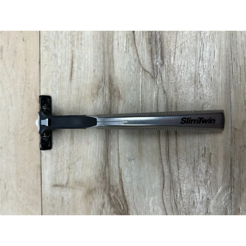Vtg 1980s Schick Slim Twin Adjustable Razor Set With 2 Razor Blades In Pkg